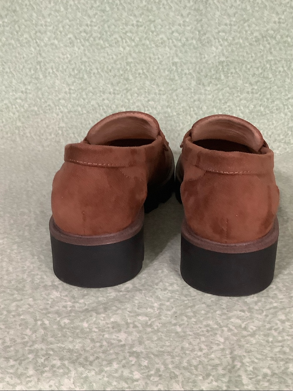 Cliffs by WHITE MOUNTAIN Faux Suede Penny Loafers in Brown Size 8.5 - Picture 4 of 7